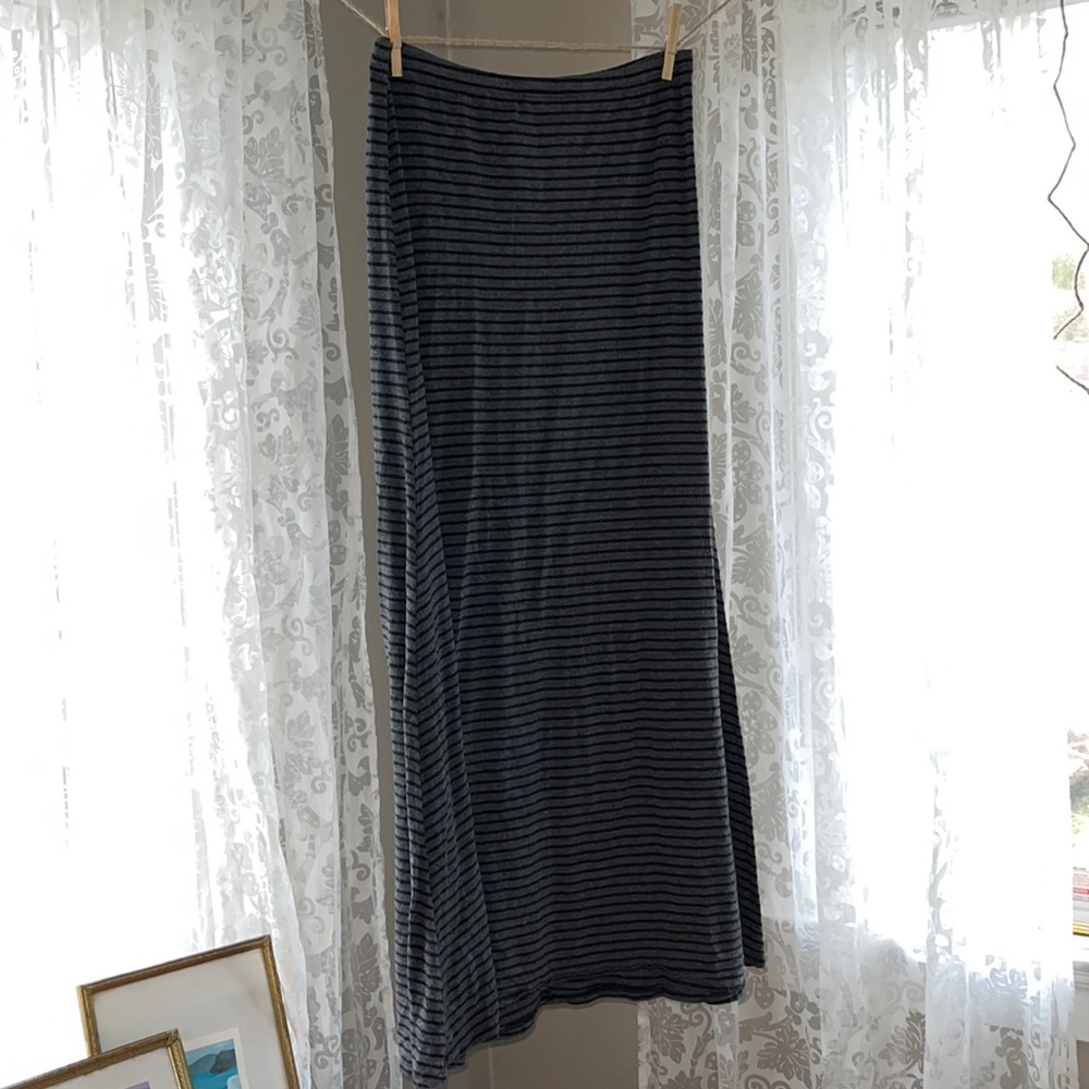 Gray Maxi Skirt